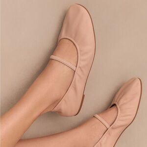 Reformation Buffy Ruched Ballet Flats